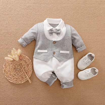 Tutina Elegante per Neonato – Maniche Lunghe