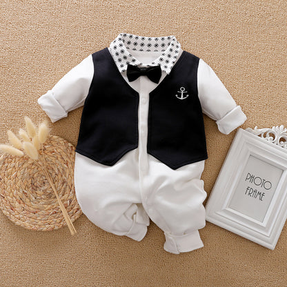Tutina Elegante per Neonato – Maniche Lunghe