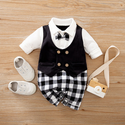 Tutina Elegante per Neonato – Maniche Lunghe