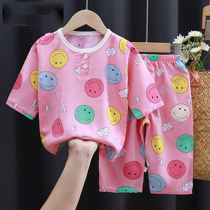 Abitino Estivo in Cotone e Seta per Bambini