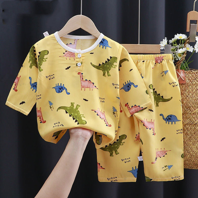 Abitino Estivo in Cotone e Seta per Bambini