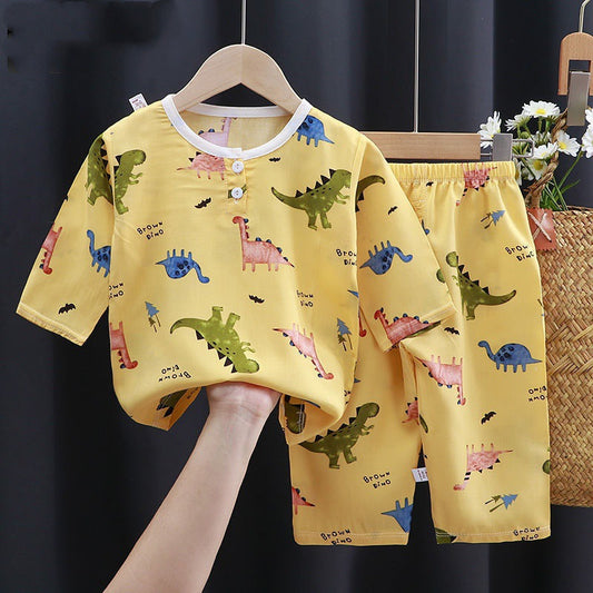 Abitino Estivo in Cotone e Seta per Bambini